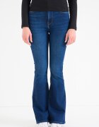 CALVIN KLEIN JEANS Разкроени дънки с висока талия Тъмносин