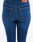 CALVIN KLEIN JEANS Разкроени дънки с висока талия Тъмносин