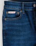 CALVIN KLEIN JEANS Разкроени дънки с висока талия Тъмносин
