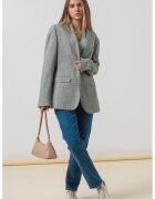CALVIN KLEIN JEANS Рипсен шпиц пуловер