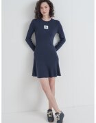 CALVIN KLEIN JEANS Рипсена рокля с лого