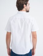 CALVIN KLEIN JEANS Риза с къси ръкави и лого Бял