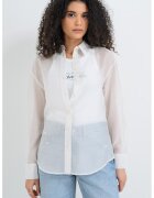 CALVIN KLEIN JEANS Риза с лиосел с отвори