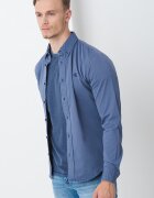 CALVIN KLEIN JEANS Риза с лого Прашно синьо