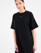 CALVIN KLEIN JEANS Рокля с къси ръкави Антрацитно черно
