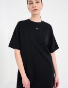 CALVIN KLEIN JEANS Рокля с къси ръкави Антрацитно черно