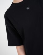 CALVIN KLEIN JEANS Рокля с къси ръкави Антрацитно черно