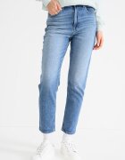 CALVIN KLEIN JEANS Скъсени дънки над глезена Светлосин
