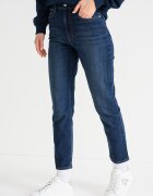 CALVIN KLEIN JEANS Скъсени прави дънки Тъмносин