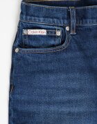 CALVIN KLEIN JEANS Скъсени прави дънки Тъмносин