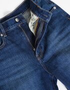 CALVIN KLEIN JEANS Скъсени прави дънки Тъмносин