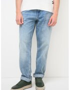 CALVIN KLEIN JEANS Скосени дънки с памук и лен