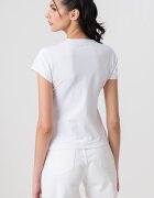 CALVIN KLEIN JEANS Слим тениска с лого Кралско Синьо/Бял/Аква зелено