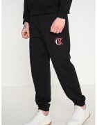 CALVIN KLEIN JEANS Спортен панталон с лого и еластична талия - Черен