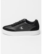 CALVIN KLEIN JEANS Спортни обувки от кожа и велур - Черен/Бял
