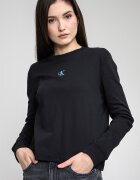 CALVIN KLEIN JEANS Суитшърт с лого Черен