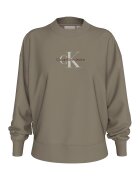 CALVIN KLEIN JEANS Суитшърт с овално деколте и лого