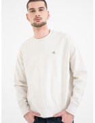 CALVIN KLEIN JEANS Суитшърт с памук - Слонова кост