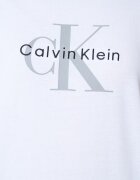 CALVIN KLEIN JEANS Свободна тениска с лого Светло сив/Избеляло черно/Бял