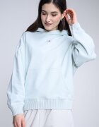 CALVIN KLEIN JEANS Свободно худи с джоб кенгуру Бледозелен