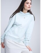 CALVIN KLEIN JEANS Свободно худи с джоб кенгуру - Бледозелен