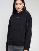 CALVIN KLEIN JEANS Свободно худи с джоб кенгуру Черен