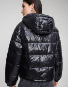 CALVIN KLEIN JEANS Свободно зимно яке с еластични маншети Черен