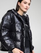 CALVIN KLEIN JEANS Свободно зимно яке с еластични маншети Черен