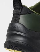 CALVIN KLEIN JEANS Текстилни спортни обувки със скосена подметка Черен/Сив/Тъмнозелен