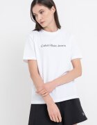 CALVIN KLEIN JEANS Тениска от памук с лого Бял