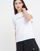 CALVIN KLEIN JEANS Тениска от памук с лого Бял