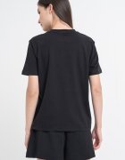 CALVIN KLEIN JEANS Тениска от памук с лого Черен