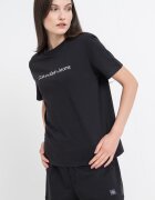 CALVIN KLEIN JEANS Тениска от памук с лого Черен
