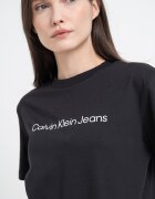 CALVIN KLEIN JEANS Тениска от памук с лого Черен