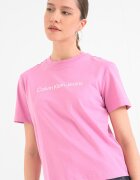 CALVIN KLEIN JEANS Тениска от памук с лого Розово