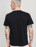CALVIN KLEIN JEANS Тениска с овално деколте и лого Черен