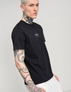 CALVIN KLEIN JEANS Тениска с овално деколте и лого Черен