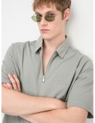 CALVIN KLEIN JEANS Тениска с яка и къс цип