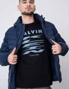 CALVIN KLEIN JEANS Ватирано яке с качулка Тъмносин