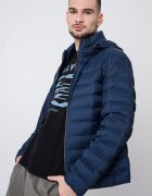 CALVIN KLEIN JEANS Ватирано яке с качулка Тъмносин