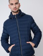 CALVIN KLEIN JEANS Ватирано яке с качулка Тъмносин