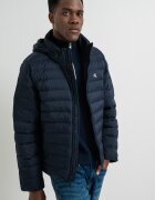 CALVIN KLEIN JEANS Ватирано яке с качулка Ултрамарин синьо