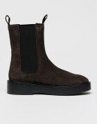 CALVIN KLEIN JEANS Велурени боти Chelsea Тъмнокафяв