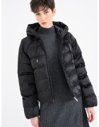 CALVIN KLEIN JEANS Ветроустойчиво зимно яке с качулка - Черен
