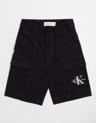 CALVIN KLEIN Карго бермуди с лого Черен