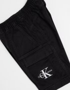 CALVIN KLEIN Карго бермуди с лого Черен