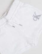 CALVIN KLEIN Къс панталон с лого Бял