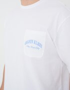 CALVIN KLEIN Къса памучна пижама Бял/Пастелносин