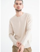 CALVIN KLEIN Кашмирен пуловер с овално деколте