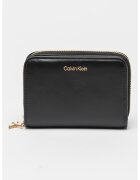 CALVIN KLEIN Кожен портфейл с метално лого